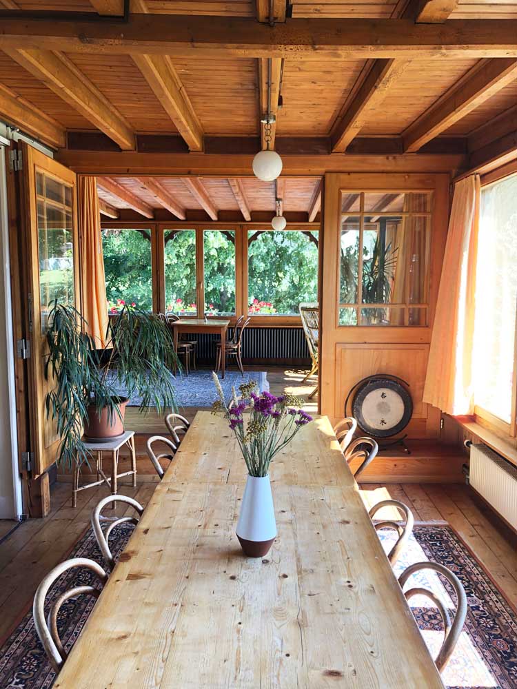 Dorf Chemin im Wallis